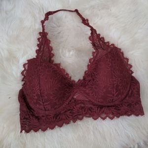 PINK Padded Halter Bralette